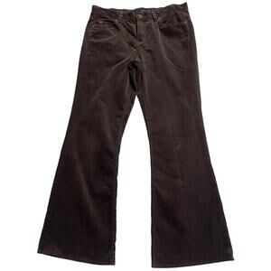Calvin Klein Corduroy Pants Boot Cut Mid Rise Womens Sz 10 aka 32 WF39B170 Brown